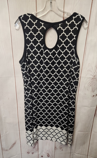 Max Studio Women's Size XL Black & White Dress