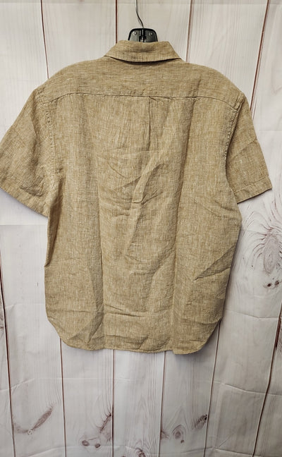 NWT J Crew Men's Size M Beige Linen Shirt