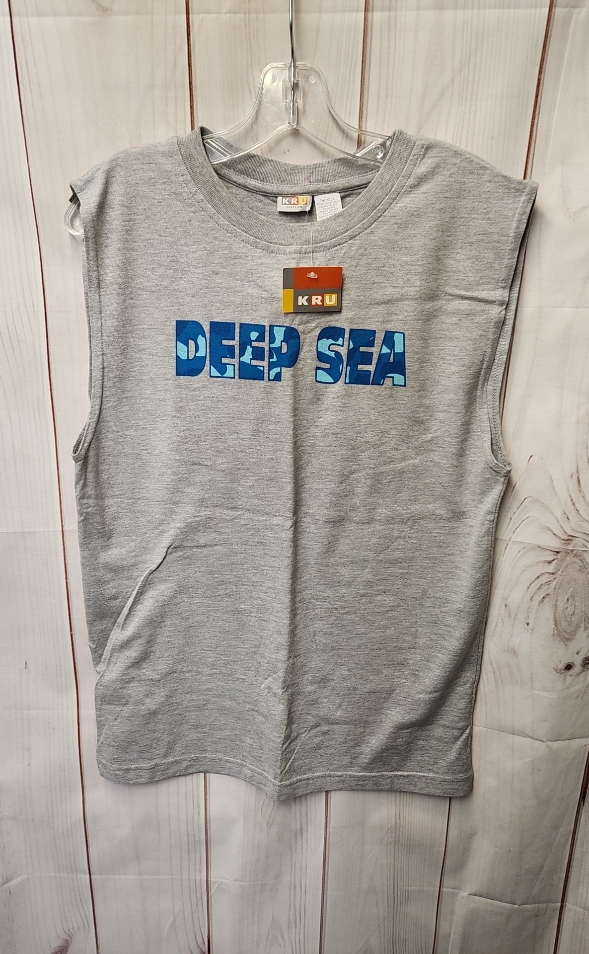 NWT KRU Boy's Size 16 Gray Shirt