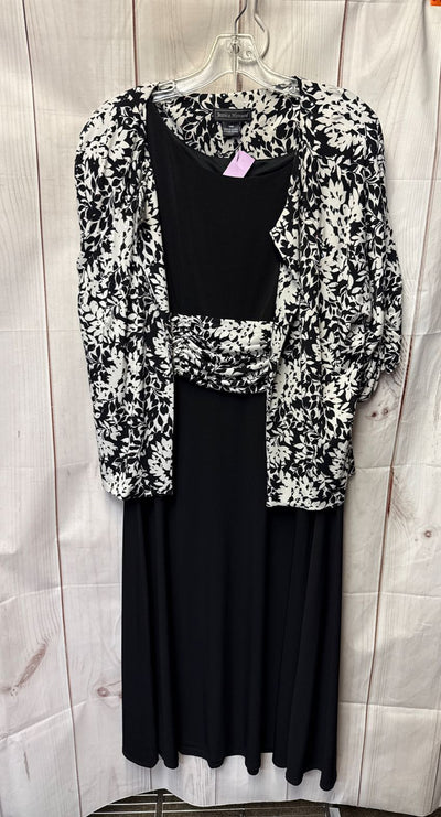 Jessica Howard Women's Size 16 Black & White Dress