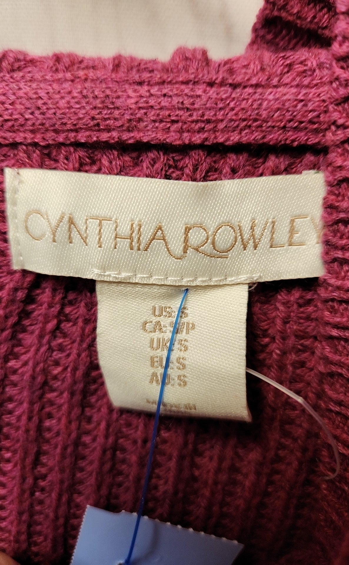 NWT Cynthia Rowley Women's Size S Purple Hooded Sweater