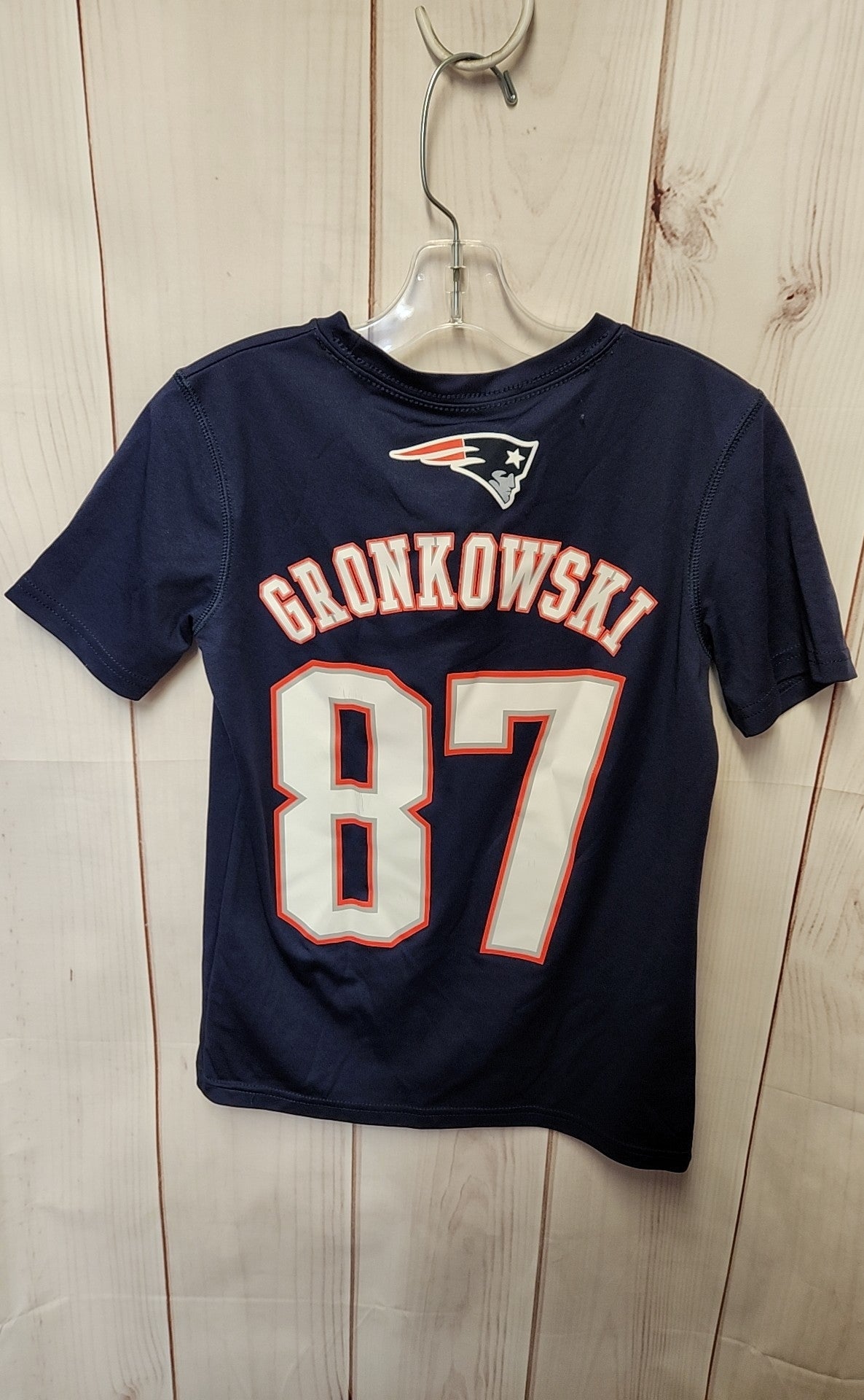 Patriots Boy's Size 8 Navy Shirt
