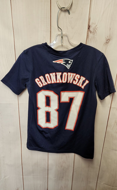 Patriots Boy's Size 8 Navy Shirt