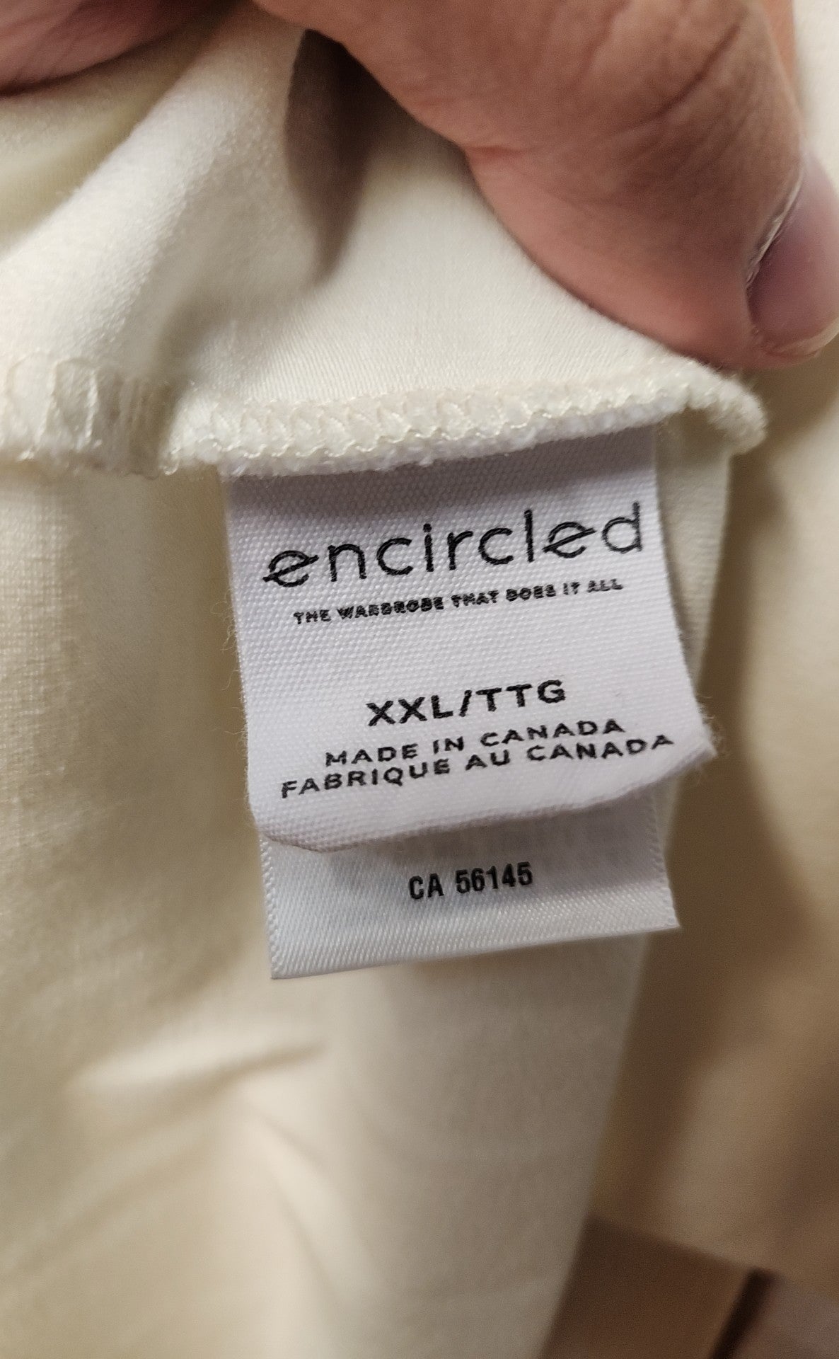 Encircled Women's Size XXL White Short Sleeve Top