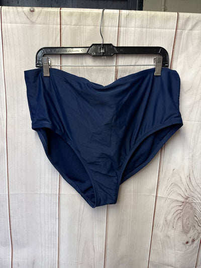 Shade Shore Women's Size 1X Navy Swim Bottom