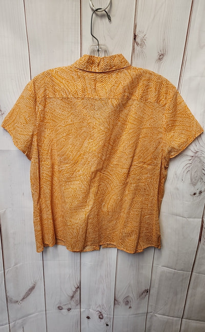 Coldwater Creek Women's Size XL Orange Short Sleeve Top