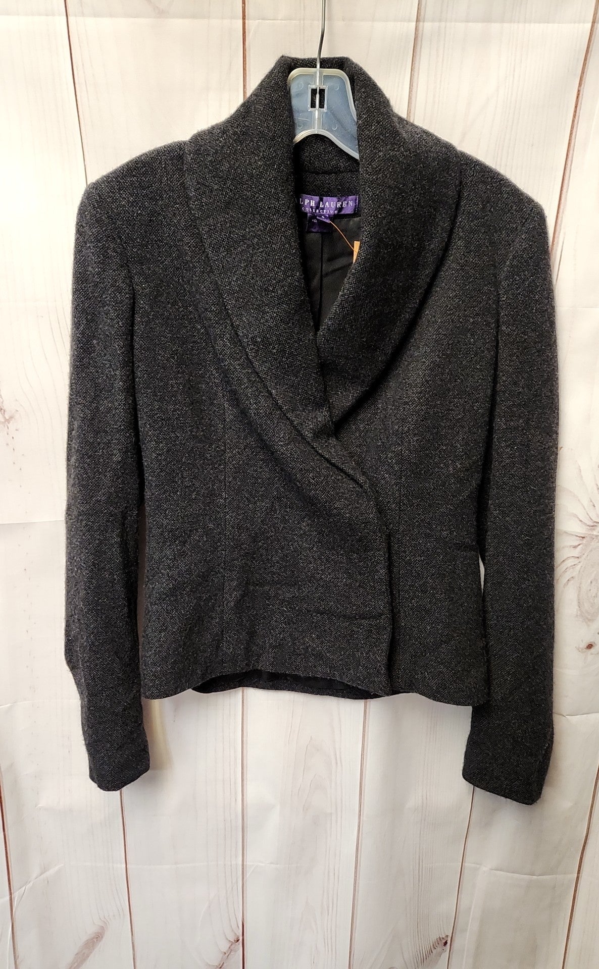 Ralph Lauren Collection  Purple Label Women's Size 4 Gray Wool/Cashmere Blazer