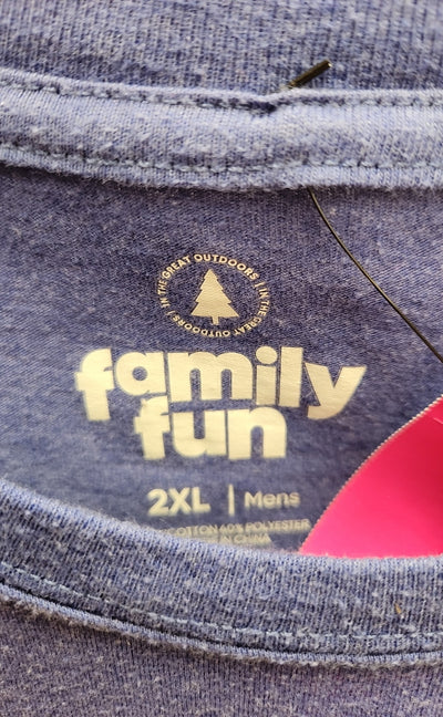 Family Fun Men's Size 2X Blue Shirt