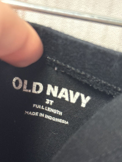 Old Navy Girl's Size 3 Black Leggings