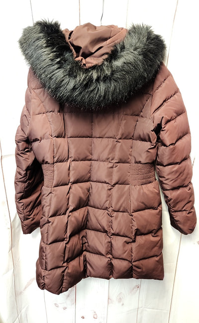 Calvin Klein Women's Size L Brown Coat