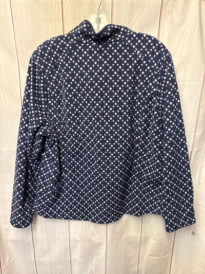 Lands End Women's Size XL Petite Navy Sweatshirt