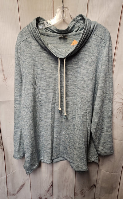 Talbots Women's Size 2X Light Blue Long Sleeve Top