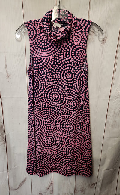 Julie Brown Women's Size S Navy & Pink Dress