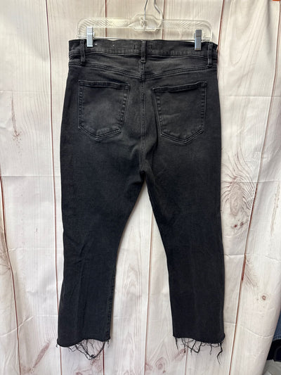Loft Women's Size 30 (9-10) Black Jeans The Kick Crop