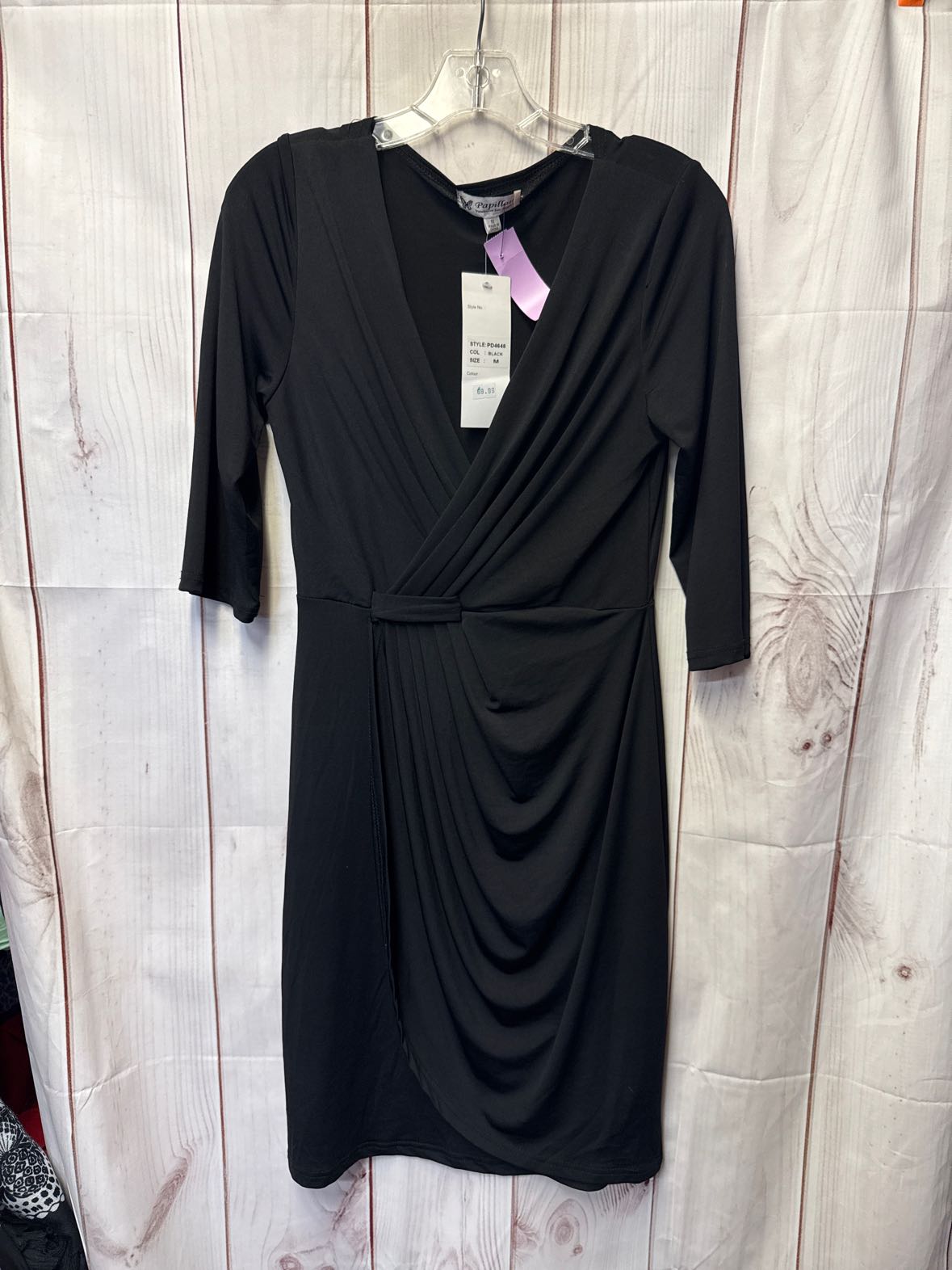 NWT Papillon Women's Size M Black Dress