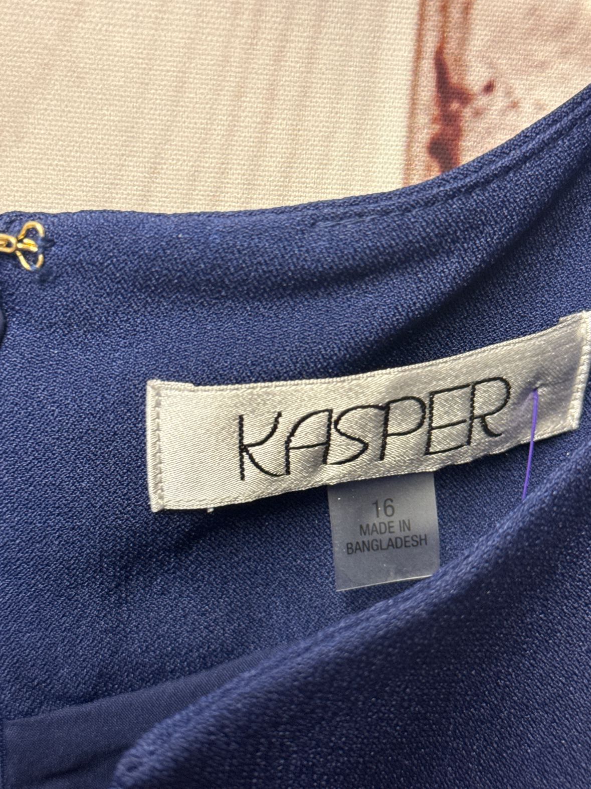 Kasper Women's Size 16 Navy Dress