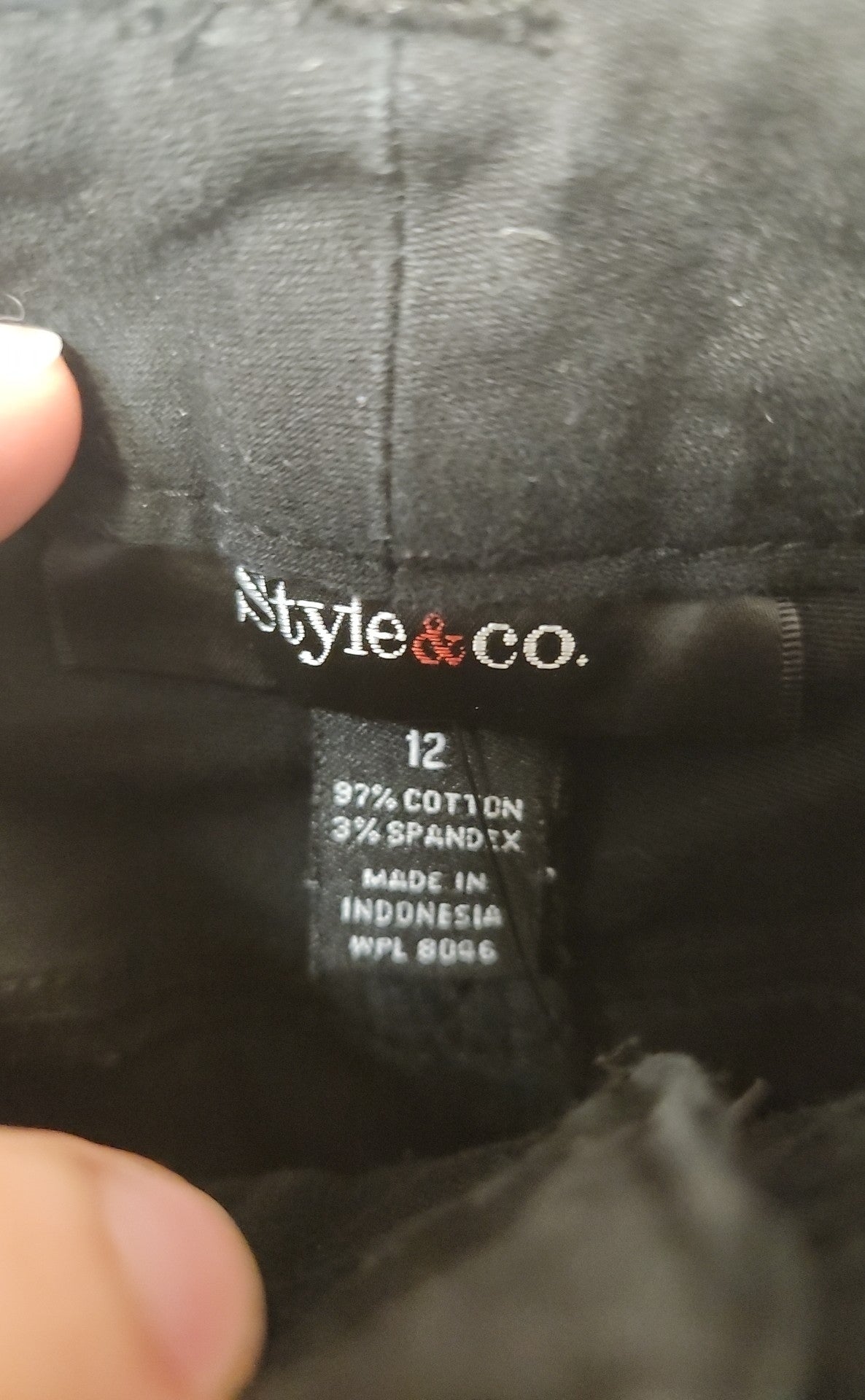 Style & Co Women's Size 12 Black Pants