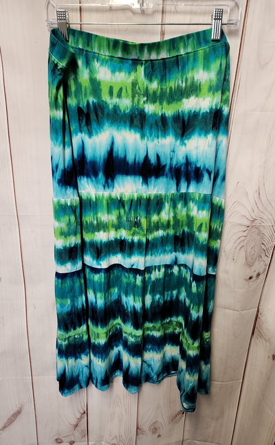 Chico's Women's Size 3 = US XL Blue & Green Skirt