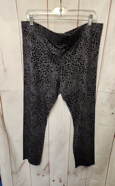 Soma Women's Size XL Gray Animal Print Leggings