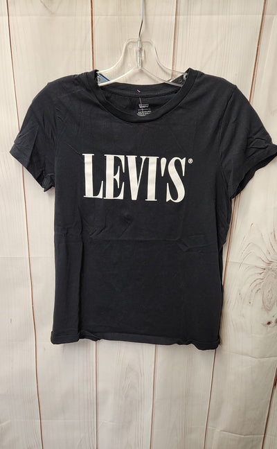 Levis Women's Size S Black Short Sleeve Top
