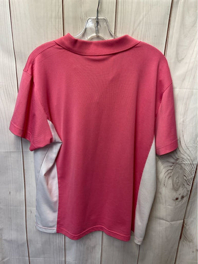 Monterey Club Women's Size XL Pink Short Sleeve Top