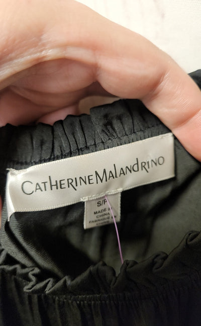 Catherine Malandrino Women's Size S Black Short Sleeve Top