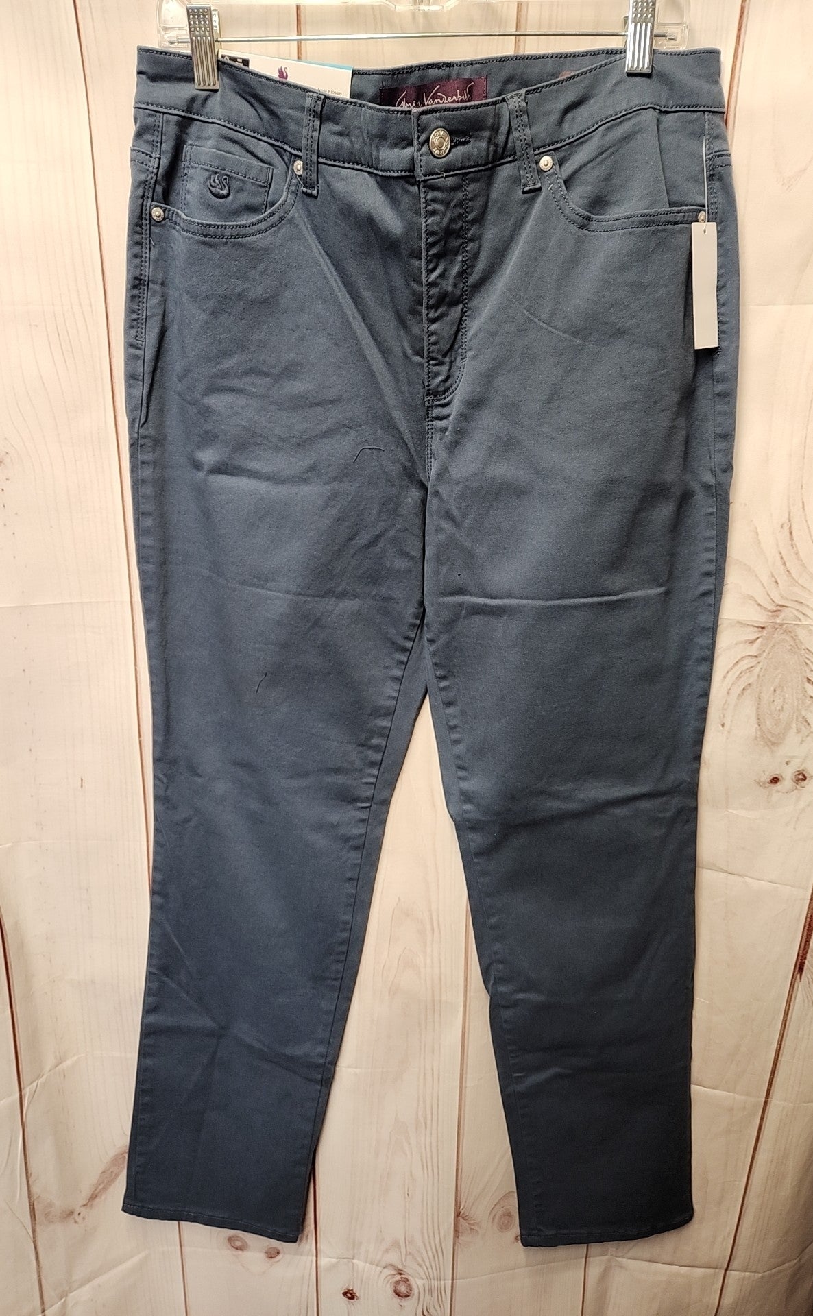 NWT Gloria Vanderbilt Women's Size 12 Blue Pants Amanda 2.0 Slim Leg