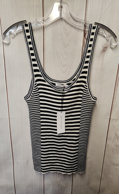 NWT Unsubscribed Women's Size M White & Blue Sleeveless Top