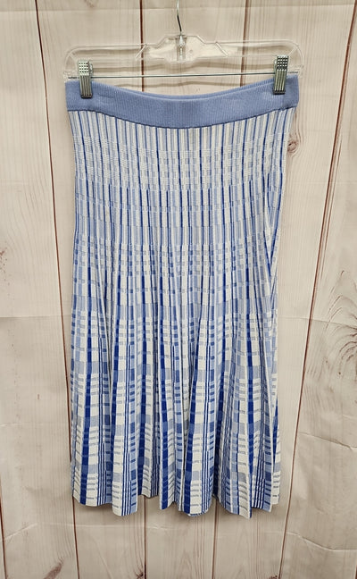 Banana Republic Women's Size S White & Blue Skirt