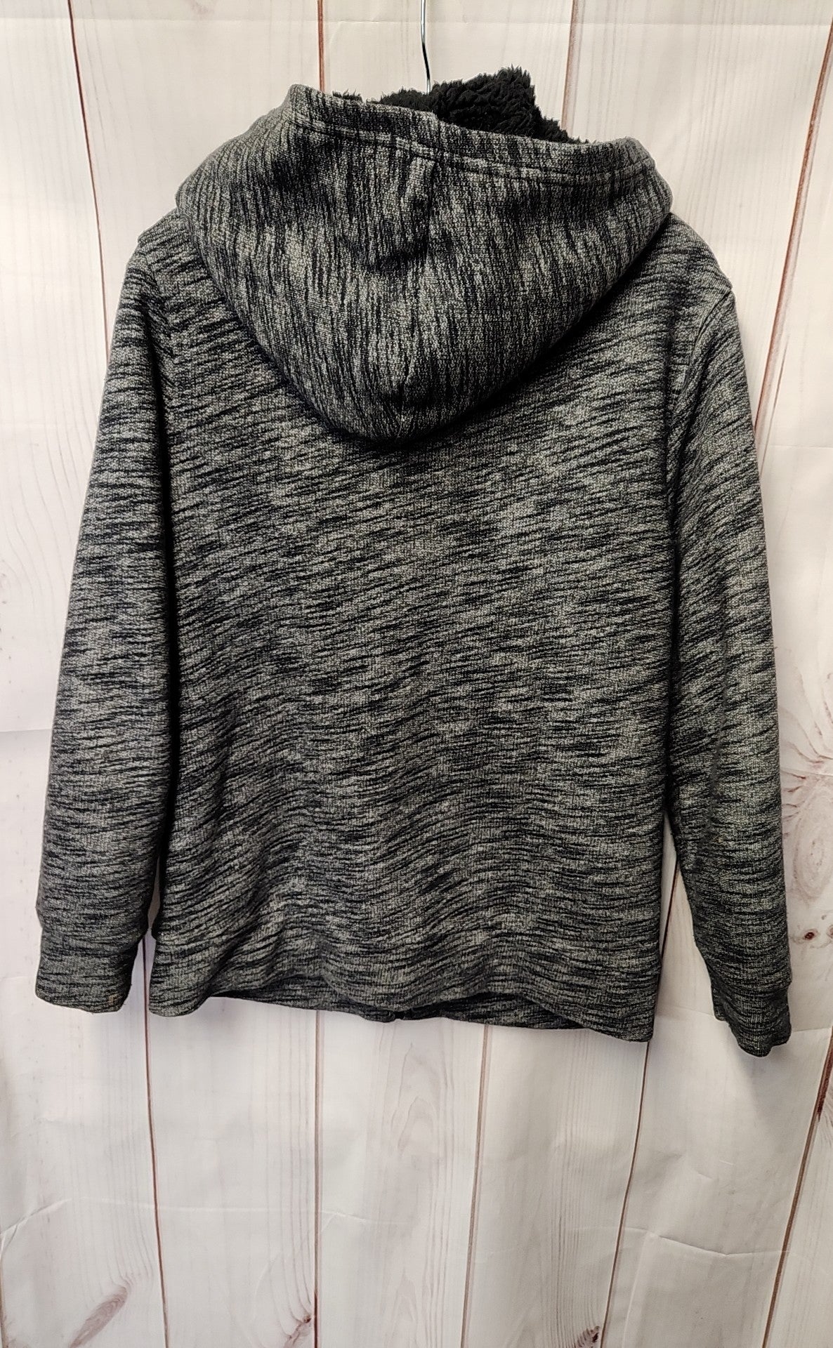 Old Navy Boy's Size 10/12 Gray Full Zip Hooded Sweatshirt