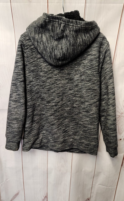 Old Navy Boy's Size 10/12 Gray Full Zip Hooded Sweatshirt