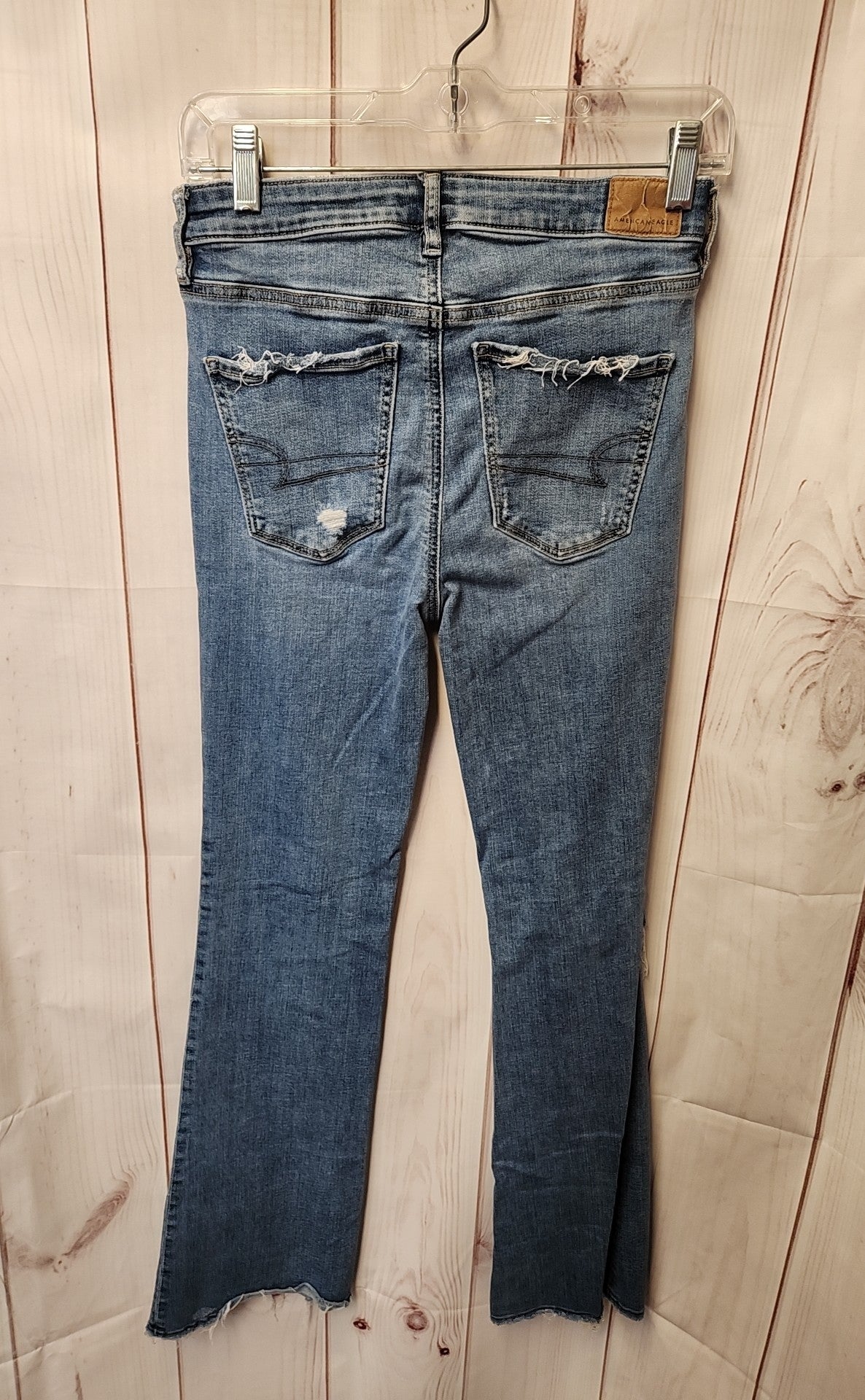 American Eagle Women's Size 26 (1-2) Blue Jeans Super Hi-Rise Flare
