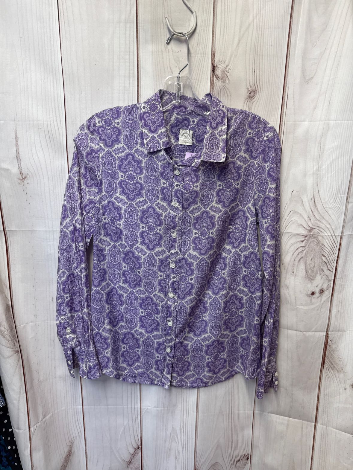 J Crew Women's Size XS Purple Long Sleeve Top