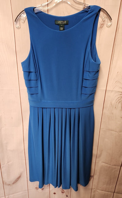 Lauren by Ralph Lauren Women's Size 6 Blue Dress