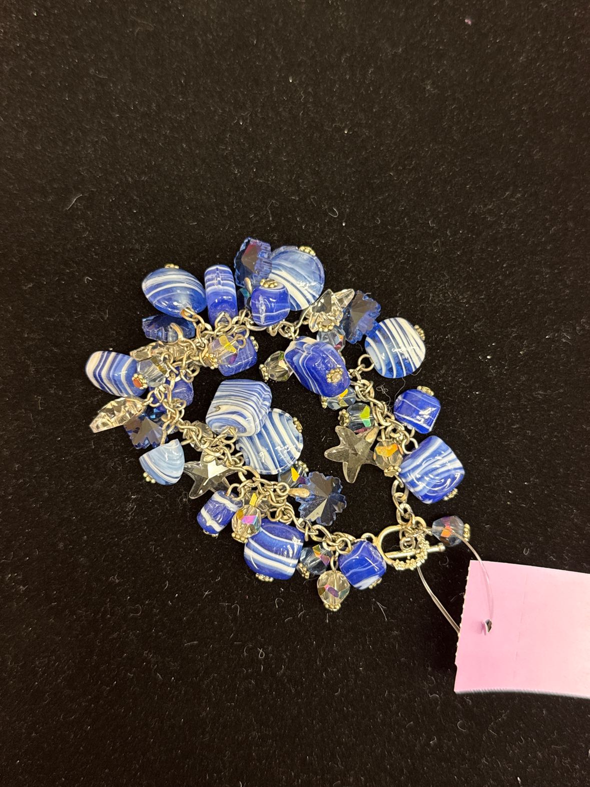 Blue Beaded Bracelet