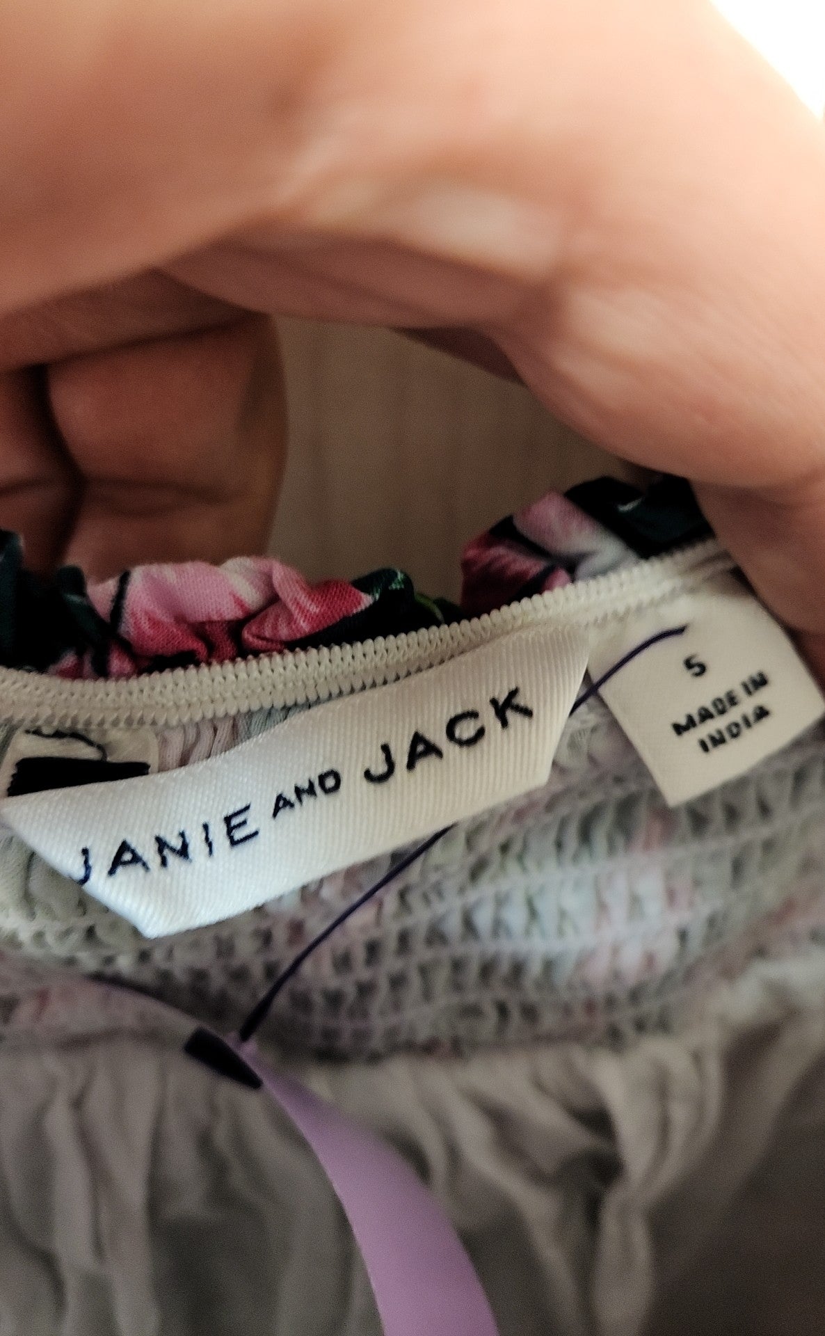 Janie & Jack Girl's Size 5 Green Dress