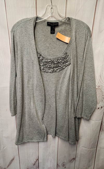 Marisa Christina Women's Size 3X Gray Sweater