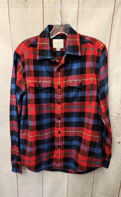American Eagle Men's Size S Red & Blue Shirt