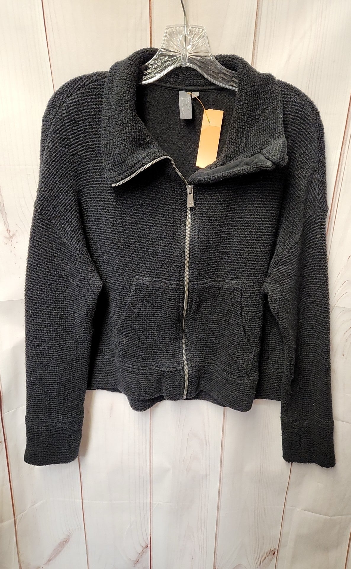 Sweaty Betty Women's Size L Black Full Zip Sweater