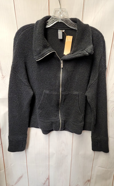 Sweaty Betty Women's Size L Black Full Zip Sweater