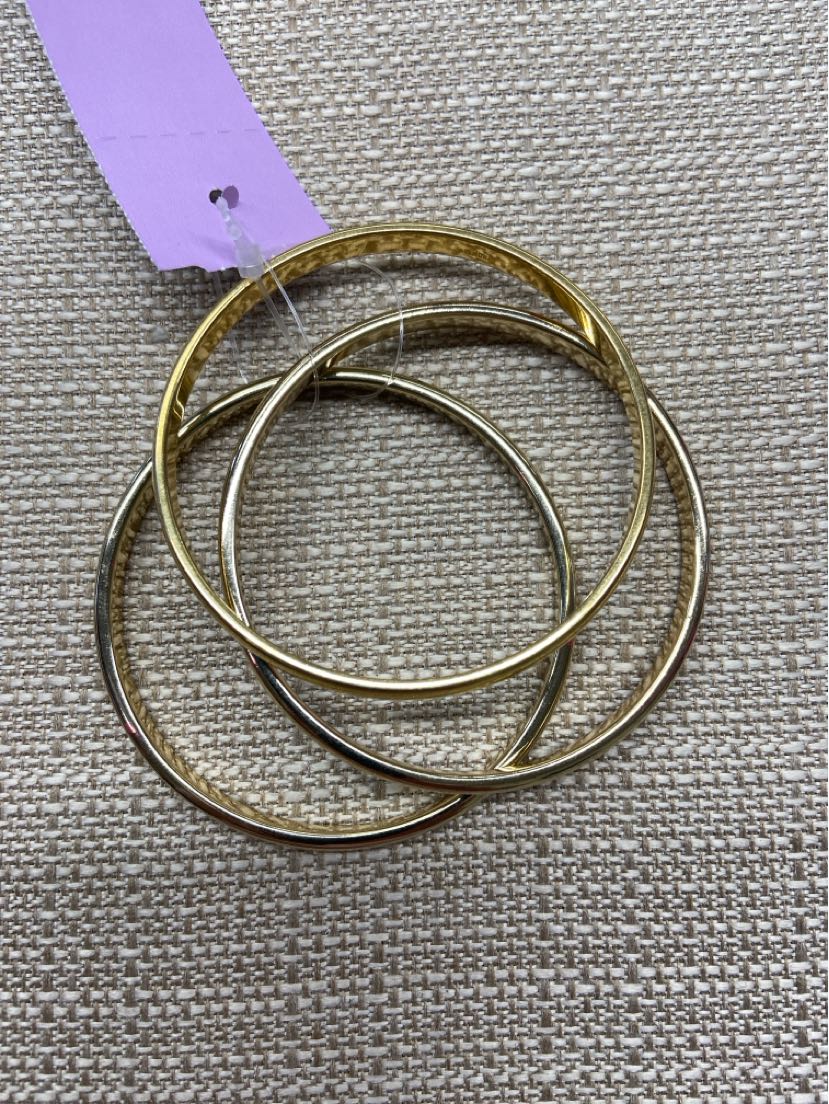 3PCS Monet Gold Bracelet Bangles