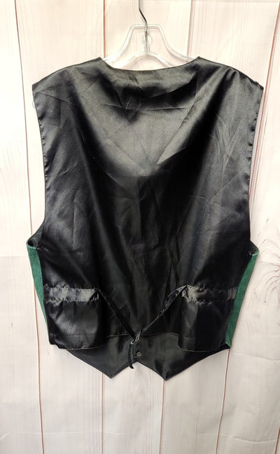 Tribes Men's Size XL Green Leather Vest