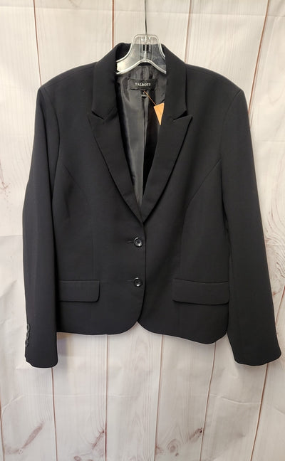 Talbots Women's Size 14 Black Blazer
