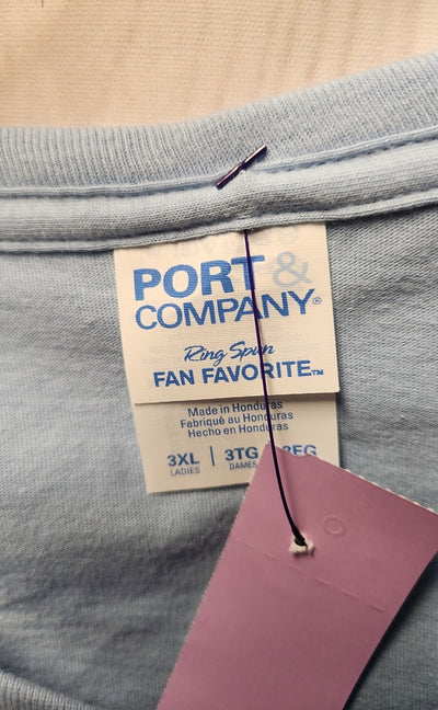 Port & Company Men's Size 3X Light Blue Shirt