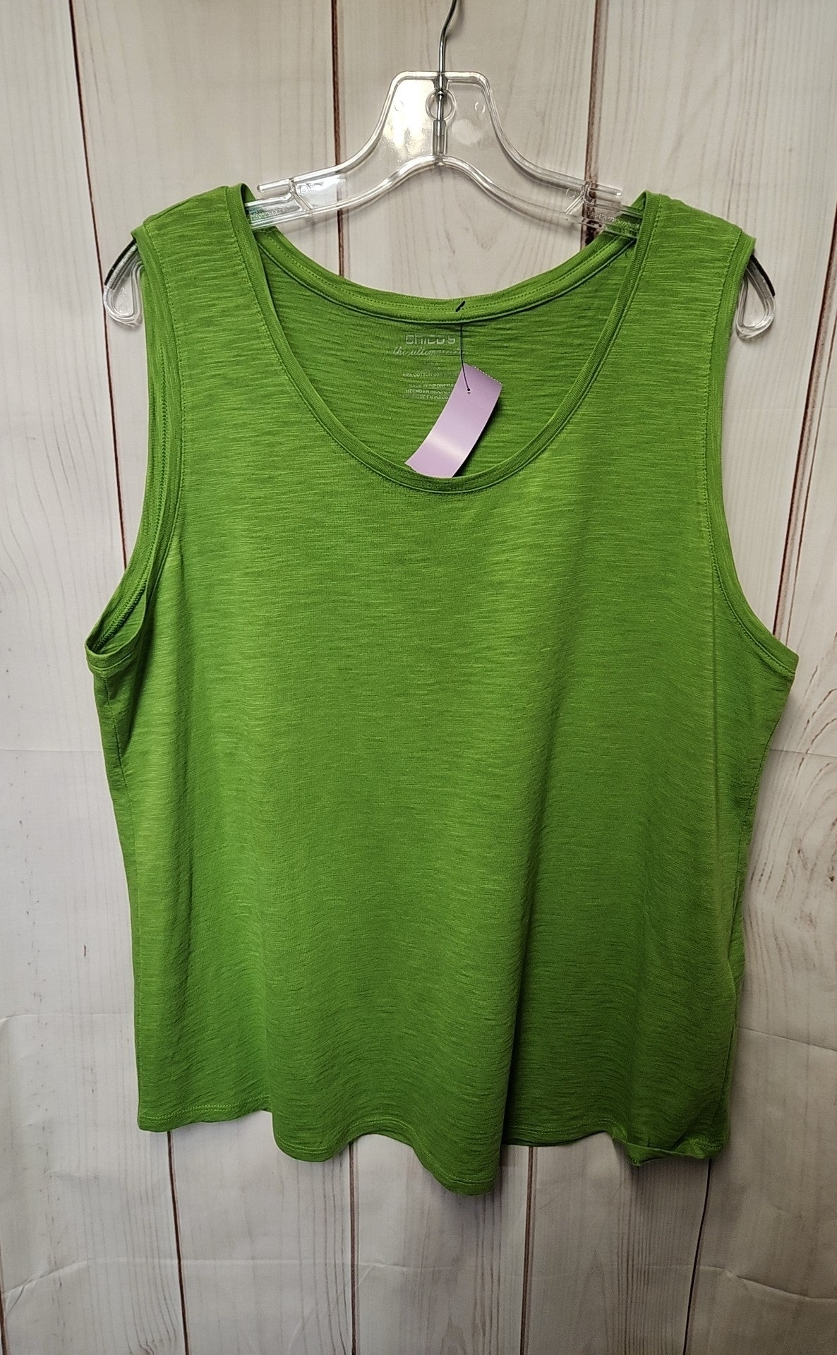 Chico's Women's Size 3 = US XL Green Sleeveless Top