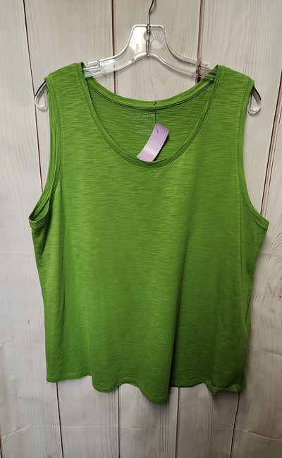 Chico's Women's Size 3 = US XL Green Sleeveless Top