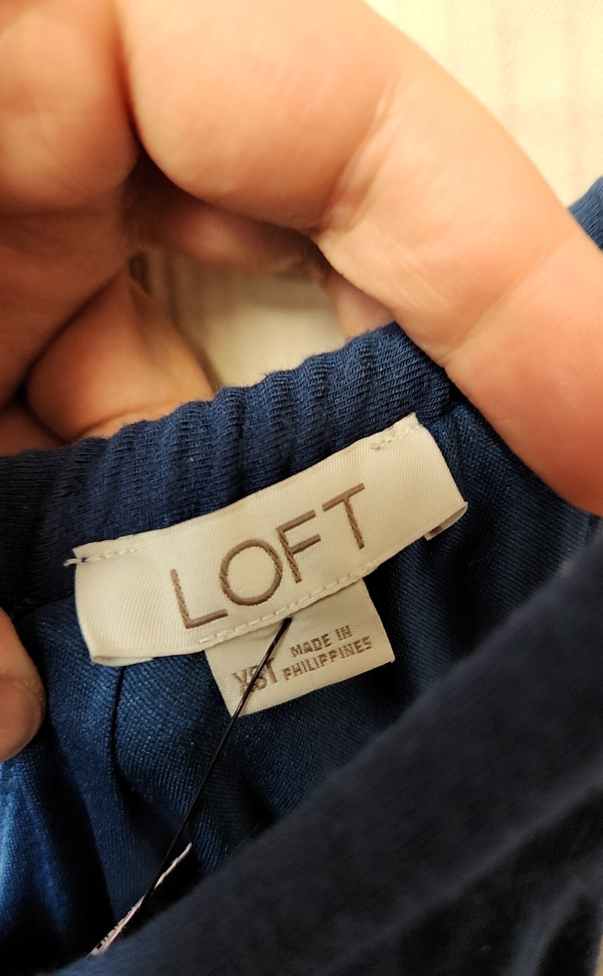 Loft Women's Size XS Tall Blue Jumpsuit