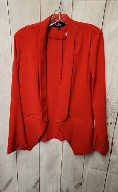 Lulus Women's Size L Red Cardigan