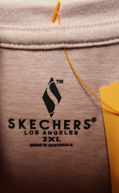 NWT Skechers Women's Size 2X Pink Short Sleeve Top