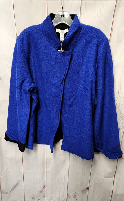 Chico's Women's Size 3 = US XL Blue Cardigan
